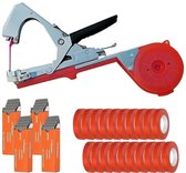 Home & Marker - Bindtang Voor Planten - Tuingereedschap - Plantenbinder Voor Plantensteun - 20 Rollen Bindtape + 4000 Nietjes - PLANTBRAND