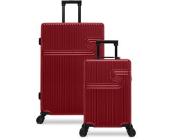 BHPPY Kofferset 2 delig - Handbagage koffer 28L - Reiskoffer 86L - TSA slot - Signature kofferset Sun-Dried Tomato