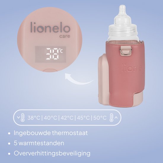 Lionelo Thermup Go Evo Flessenwarmer - Mobiel - 5 Temperatuurniveaus - USB-C Opladen - Tot 9 Uur Warmte - Geschikt voor Glas en Plastic van Merkloos — afbeelding 2