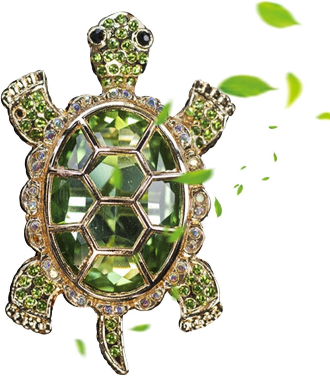Schildpad Luchtverfrisser - Auto Ventilatieclip - Auto Interieur - Decoratief Schildpad Design - 5.6 x 3.5 cm - Zilverkleurig