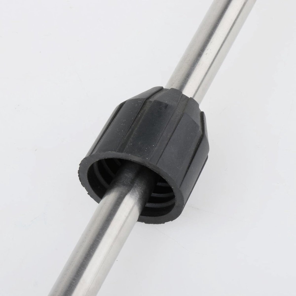 Verlengstaf Hogedrukreiniger - Slang Verlengstuk - Auto Reinigen - Roestvrij Staal - 50 cm - Zilver
