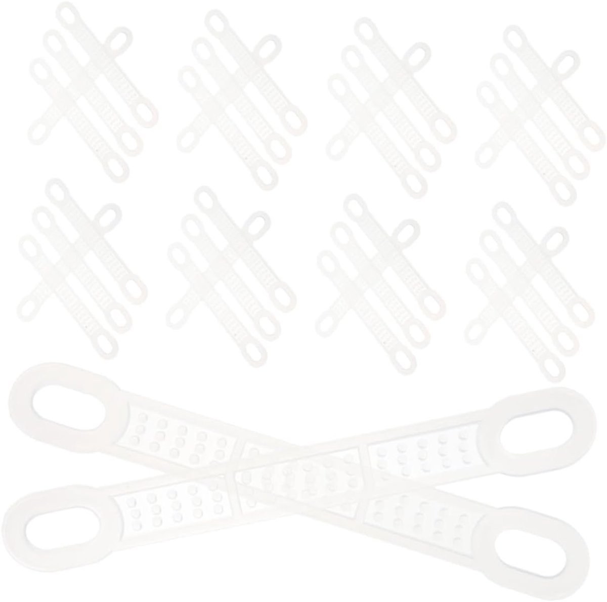 Hangerbeschermers - Antislip Strips - Kleding Opbergen - Zachte Siliconen Grip - 100 Stuks - Transparant