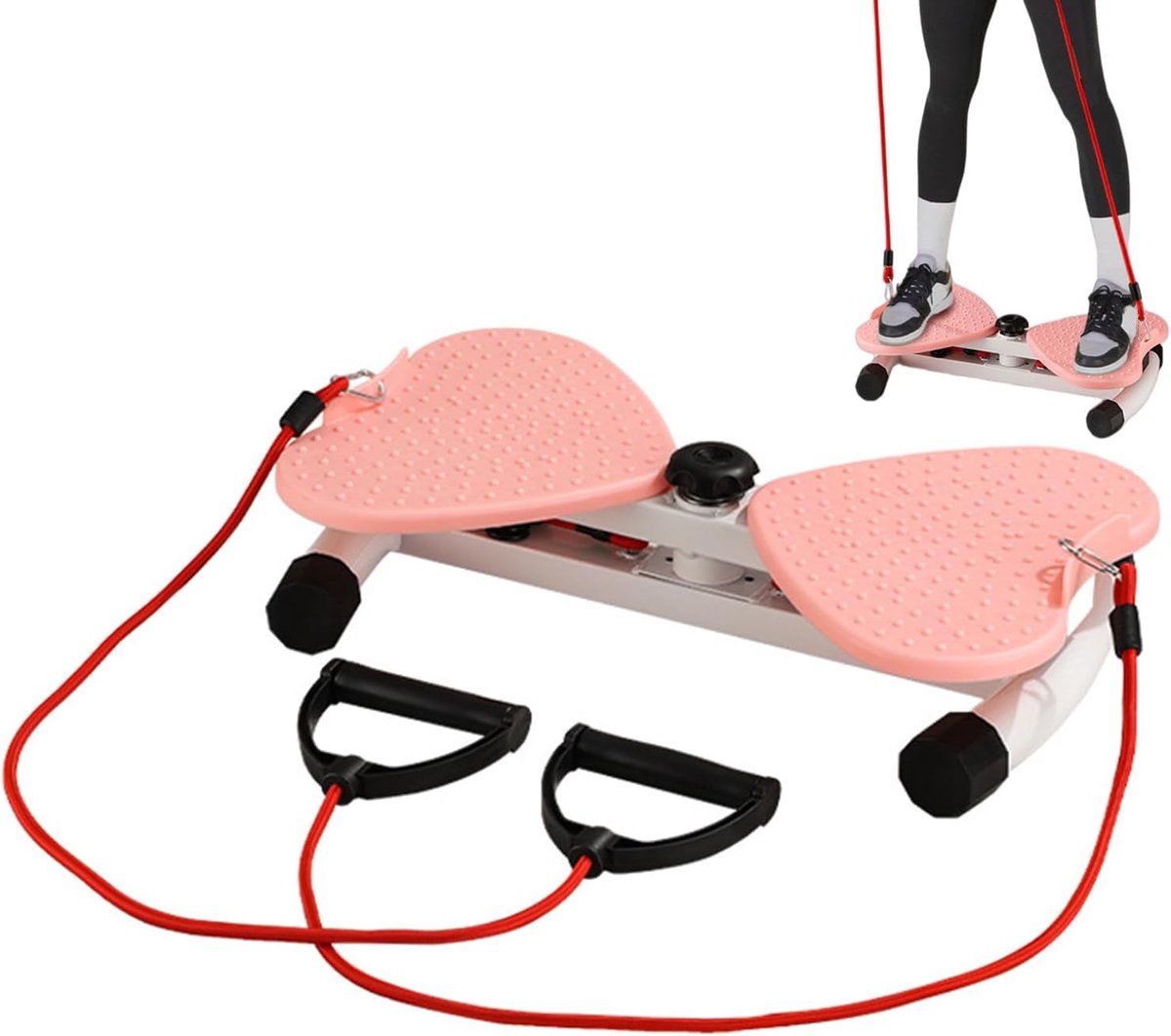 Taille Twist Machine - Fitnessapparaat Heup - Thuis Workout - Rustige Oefening - 48 x 30 x 11.5 cm - Roze