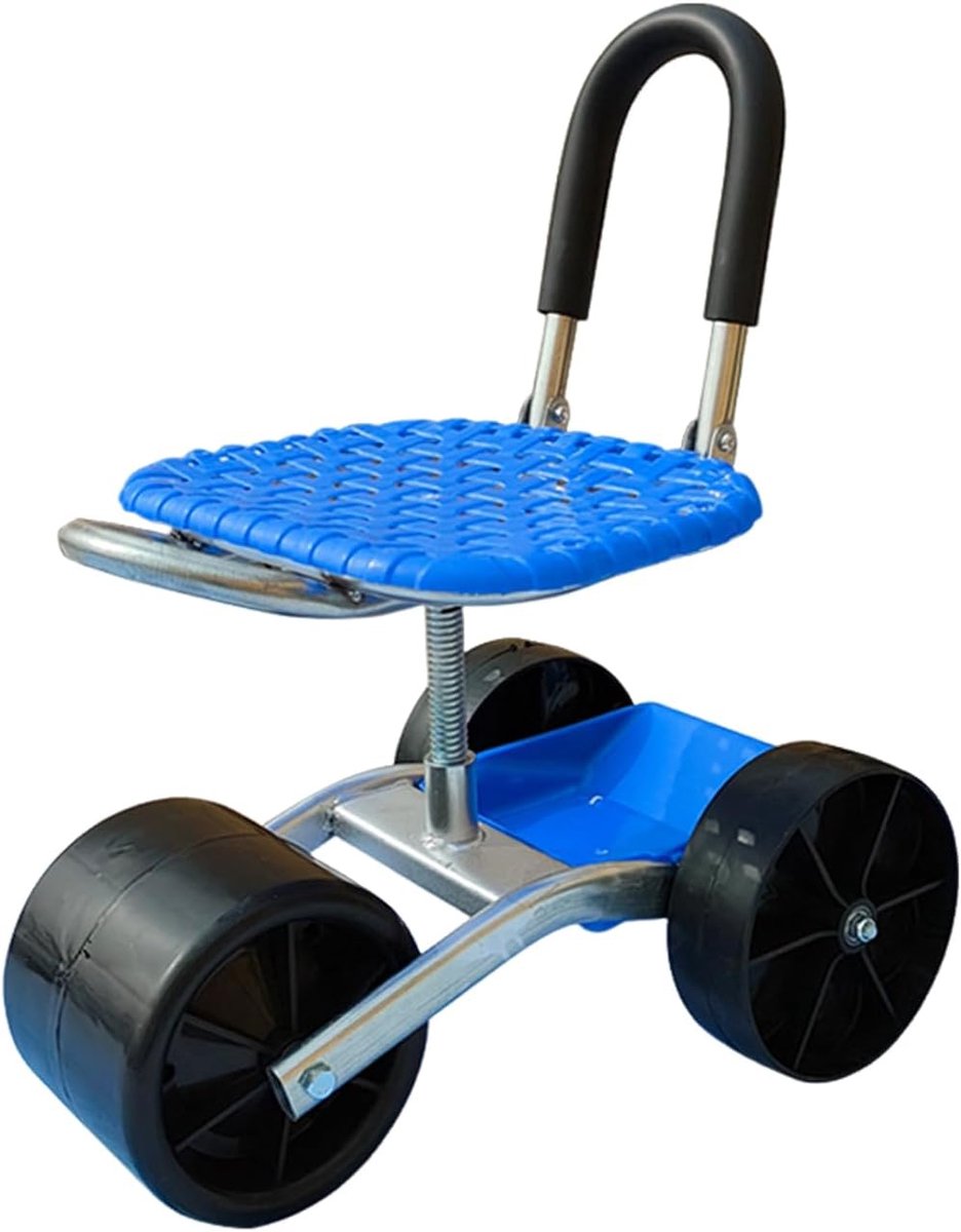 Zitmaaier Tuin - Mobiele Werkstoel - Tuinieren en Klussen - Verstelbaar en Draaibaar - 31 x 26 cm - Groen