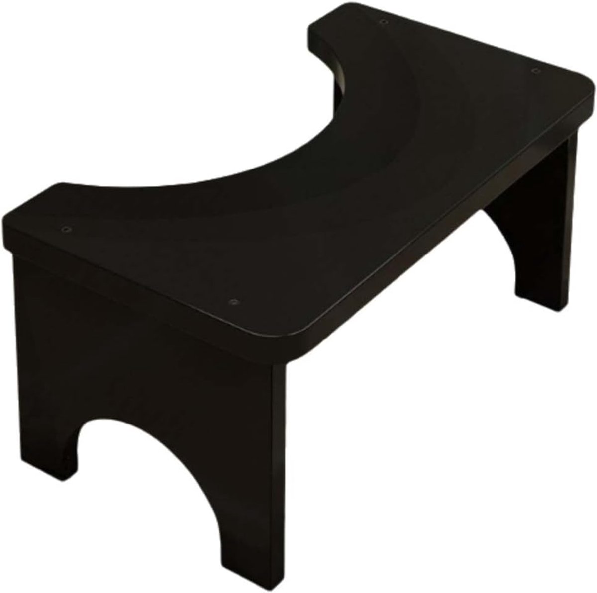 Toilet Voetsteun - Badkamer Hulpmiddel - Gezonde Houding - Antislip Ontwerp - 37x20x17 cm - Zwart