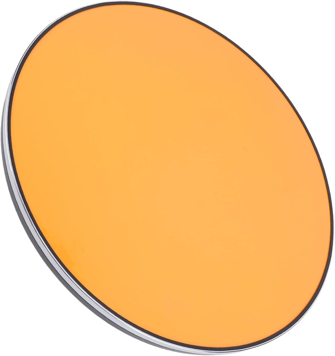 Houten Tafelblad Rond - Boot Tafel - Eet of Werk - Water Krasbestendig - 450mm Diameter - Oranje Hoogglans
