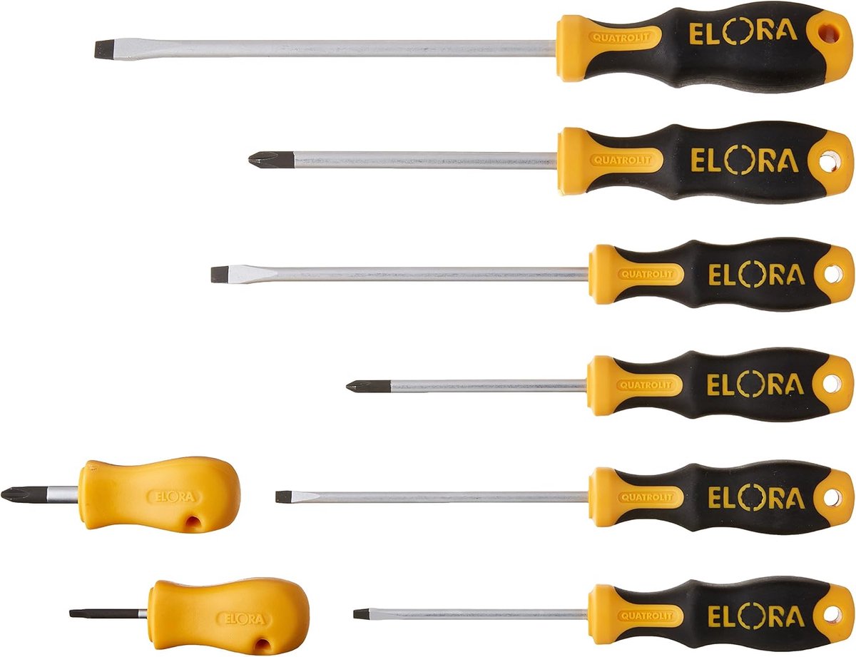 Modulaire Schroevendraaier - Handgereedschap Set - Klus Klussen - Duitse Kwaliteit - 28 cm - Staal