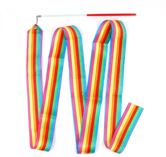 Cosensi - Dailygoods - Dailygoody - Dansende lintwimpels - Ritmische gymnastiek - Kleurrijk en energiek - Geschikt voor dansen - 5-delige set - 78,7 inch van cosensi — afbeelding 2