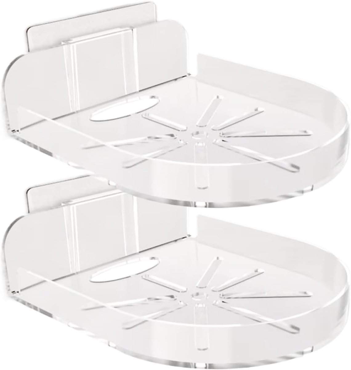 Babyfoon houder - Monitor beugel - Babykamer organiseren - Huurvriendelijke montage - 12x9.5 cm - Wit