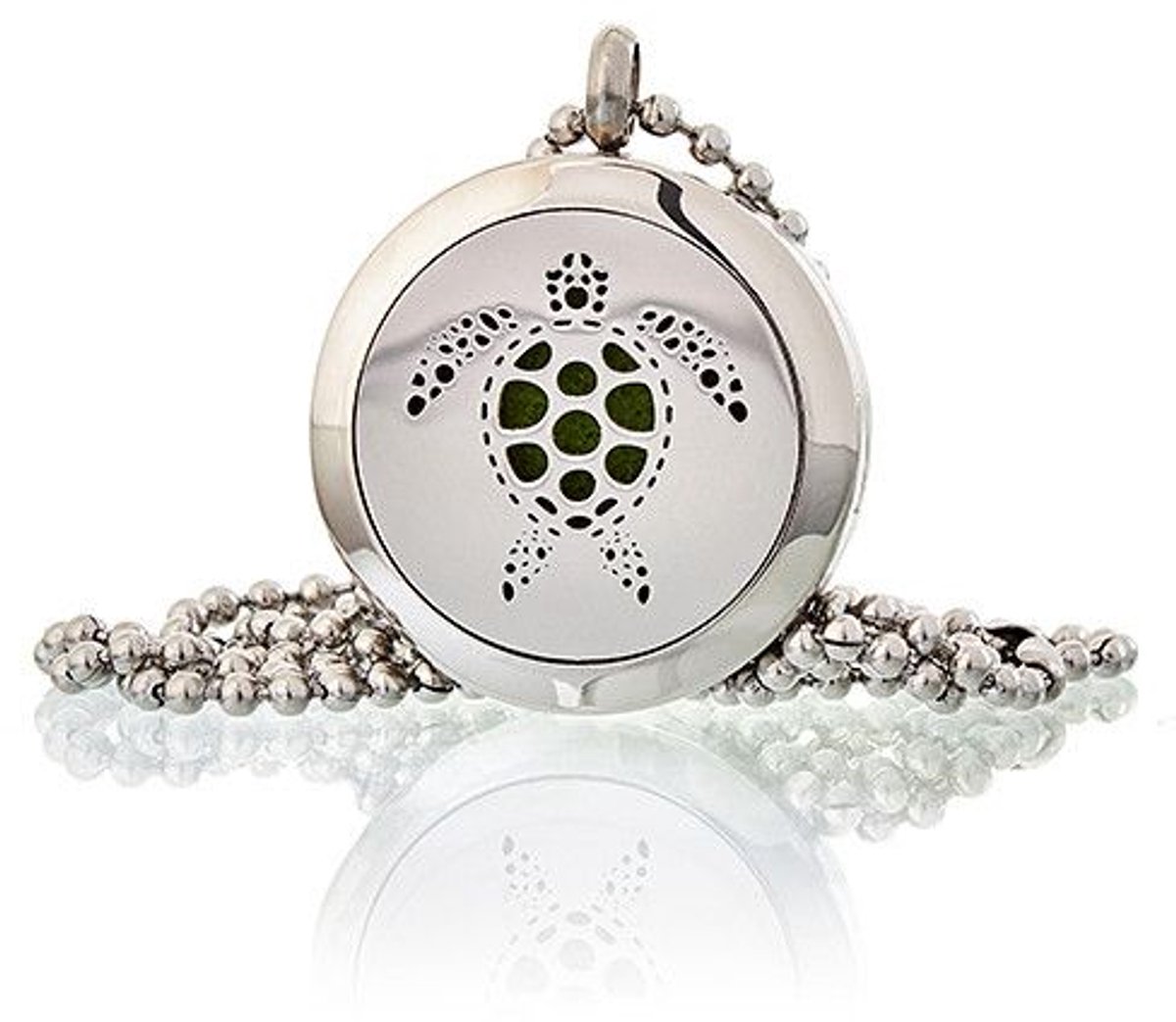 Aromatherapie sieradenketting - Schildpad 25 mm