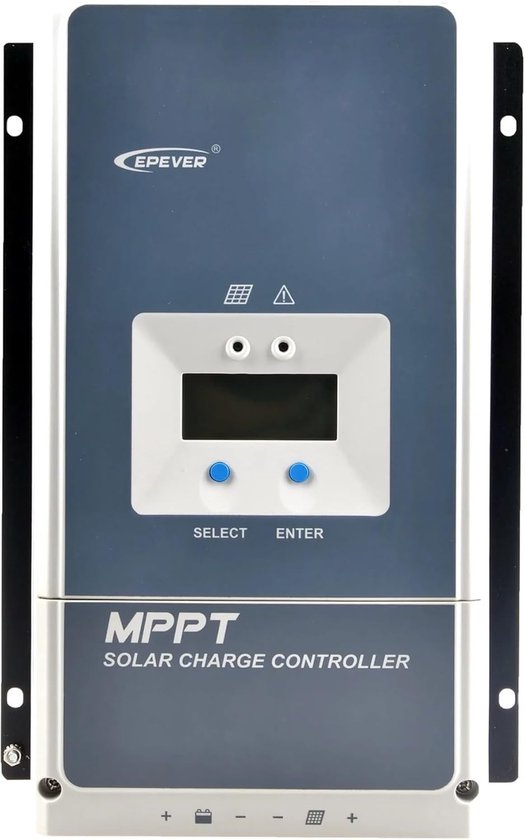 Zonne Laadregelaar - MPPT Solar Regulator - Zonne-energie Systeem - Geavanceerde MPPT Technologie - 100A - Zwart