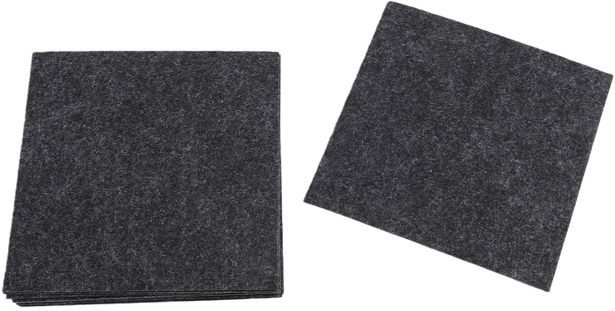 Autolak Krasverwijderaar - Zachte Doek - Auto Onderhoud - Milieuvriendelijk Materiaal - 10 x 10 cm - Donkergrijs