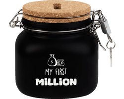 Spaarpot - My first million - Glas - 10,5x11x12,5cm