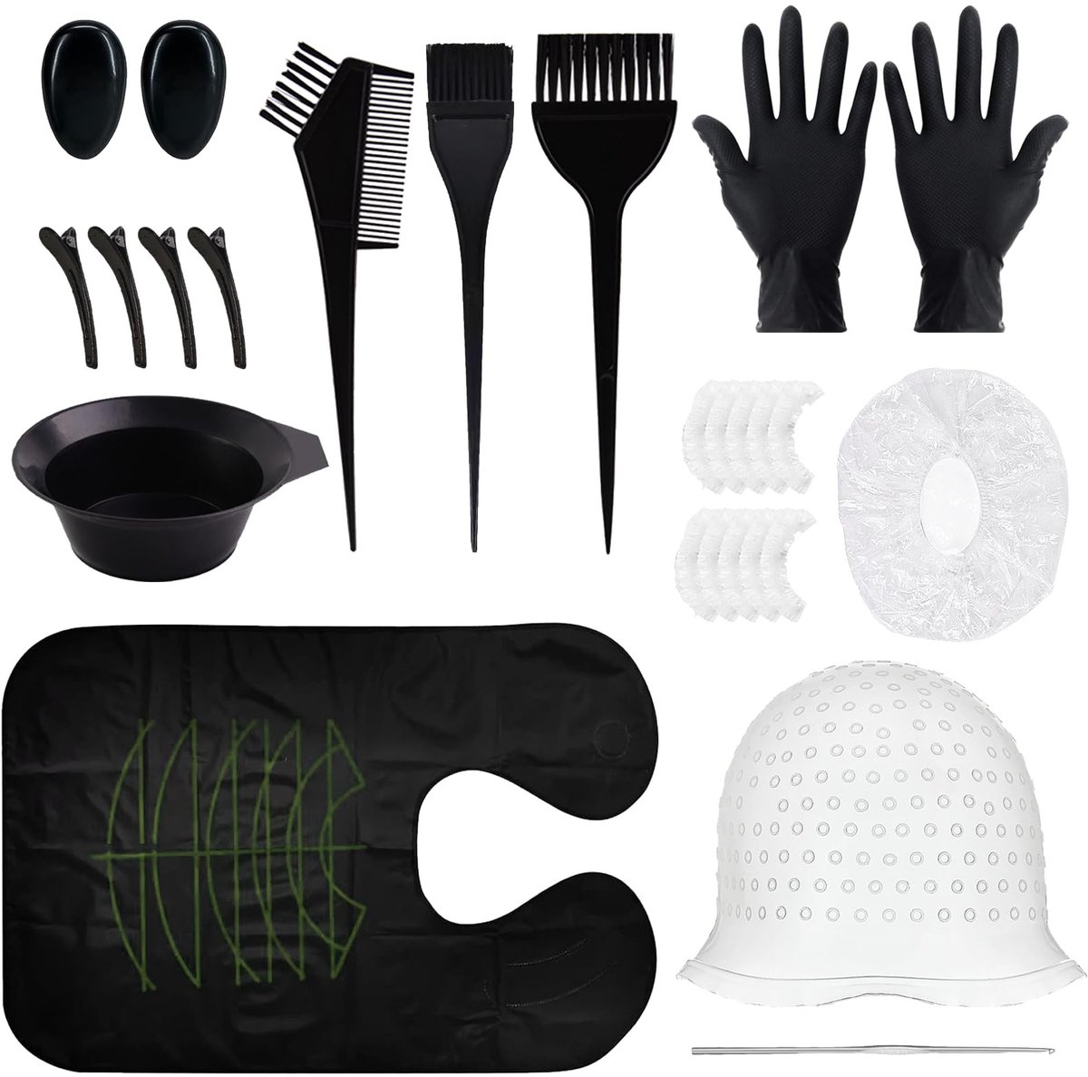SolidKeus - 23 Delige Haarkleurset met Haarverf Accessoires en Gereedschap