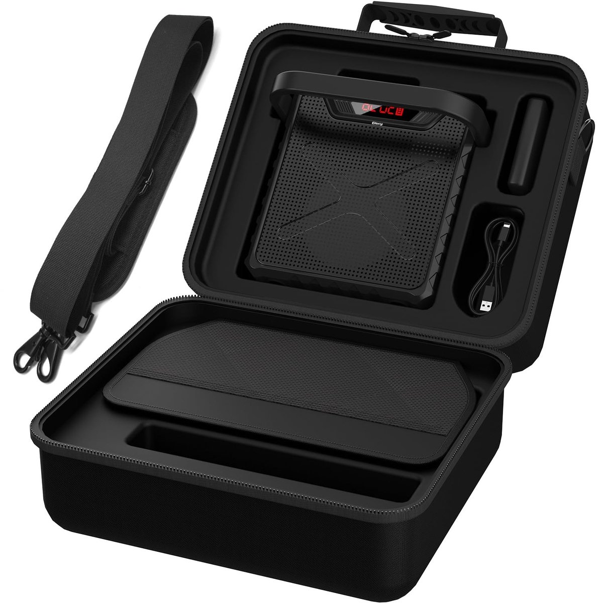 SolidKeus - Draagbare Karaoke Machine met Draadloze Microfoons en Bass Boost