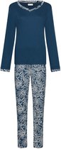 Pastunette - Nordic Bloom - Pyjama - Katoen - Interlock - Blauw - Maat 44