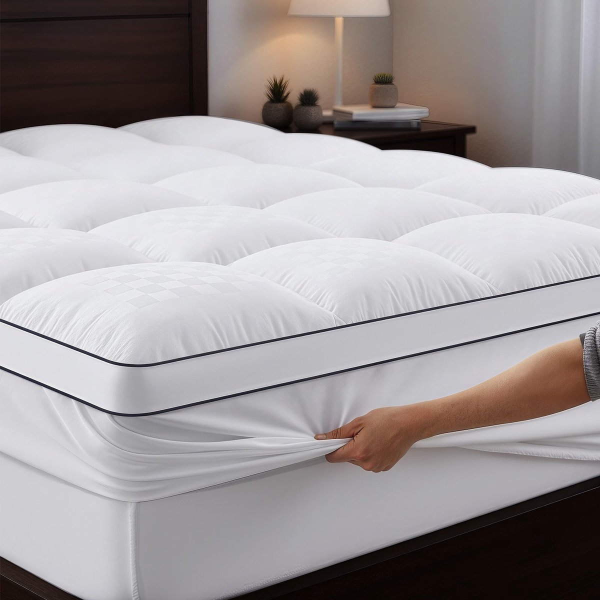SolidKeus - Ultra Zacht Matras Topper 150 x 200 cm Hypoallergeen Wasbaar