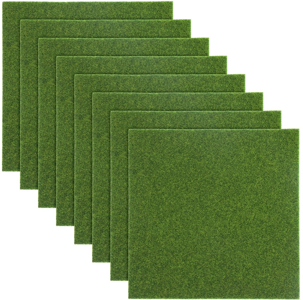 SolidKeus - Kunstgras Mat - Set van 8 Vellen 15x15cm
