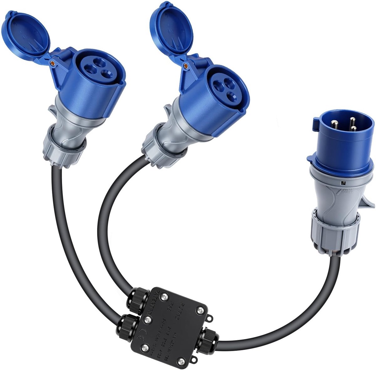 SolidKeus - CEE Adapter 32A naar 16A met Duurzame Kabel