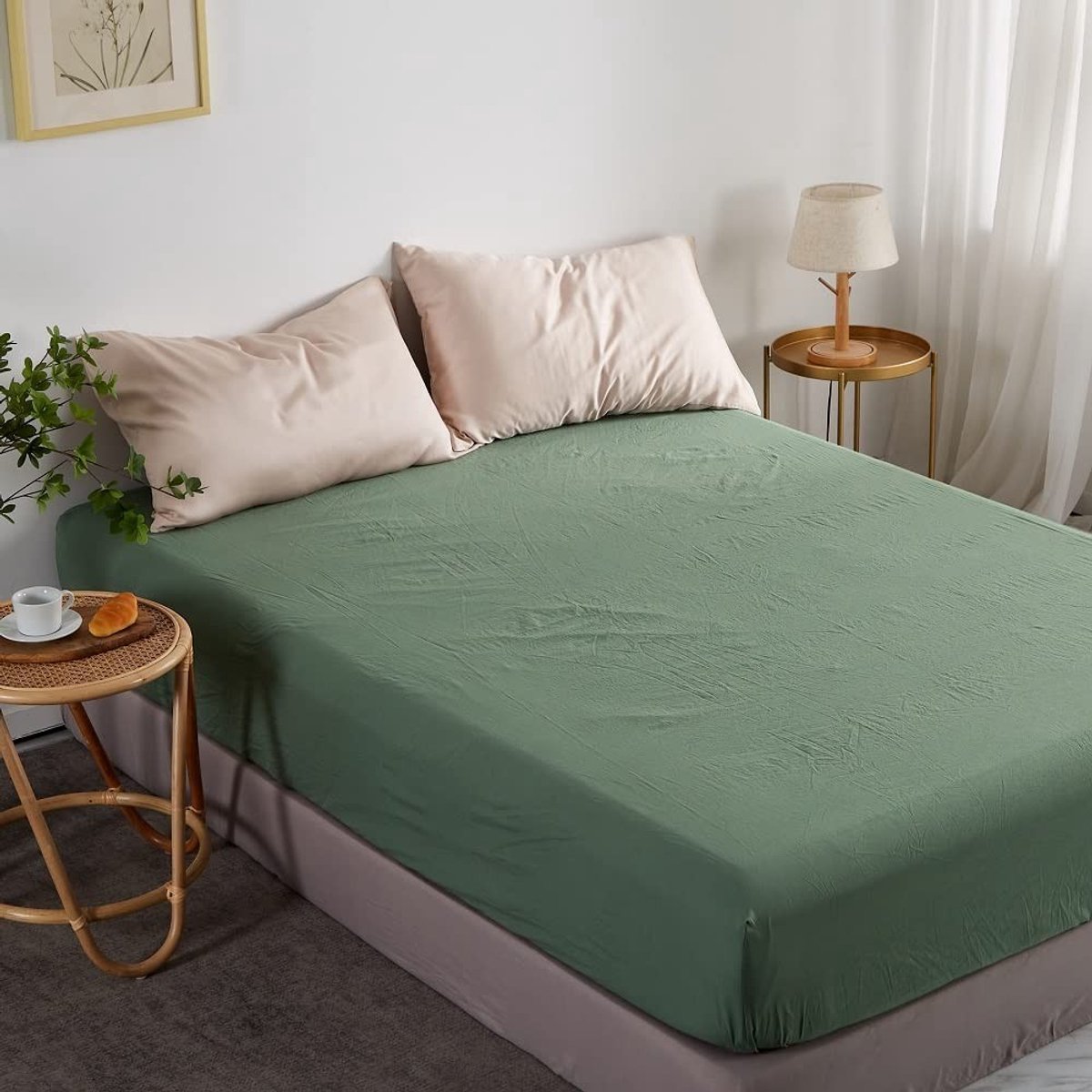SolidKeus - Fitted Sheet voor Boxspring Bed met Hoogte tot 30 cm