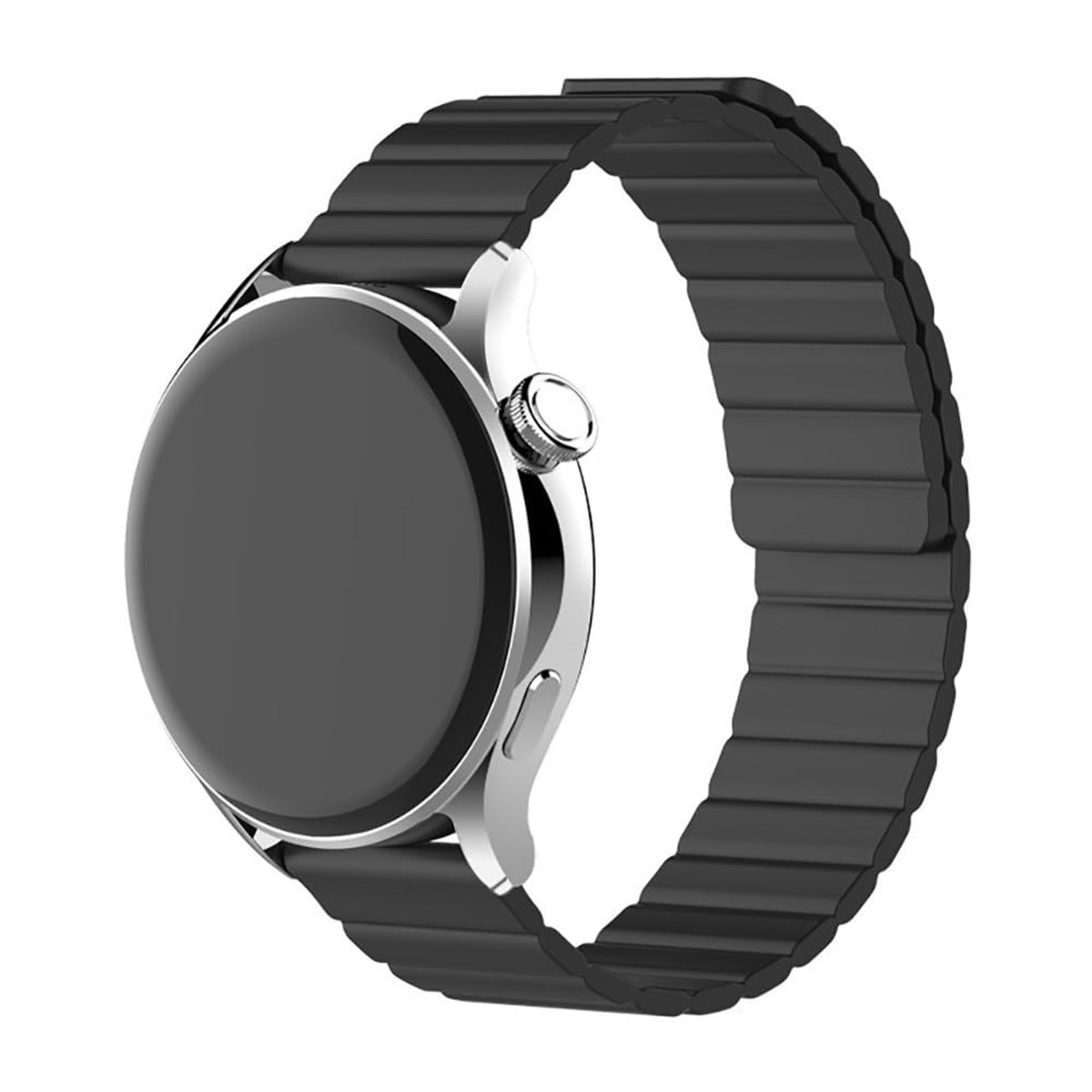 SolidKeus - 20mm Magnetische Siliconen Vervangband voor Huawei Horloges