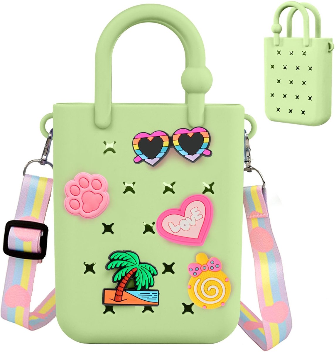 SolidKeus - Mini Rubber Tote Bag voor Strand en Reizen