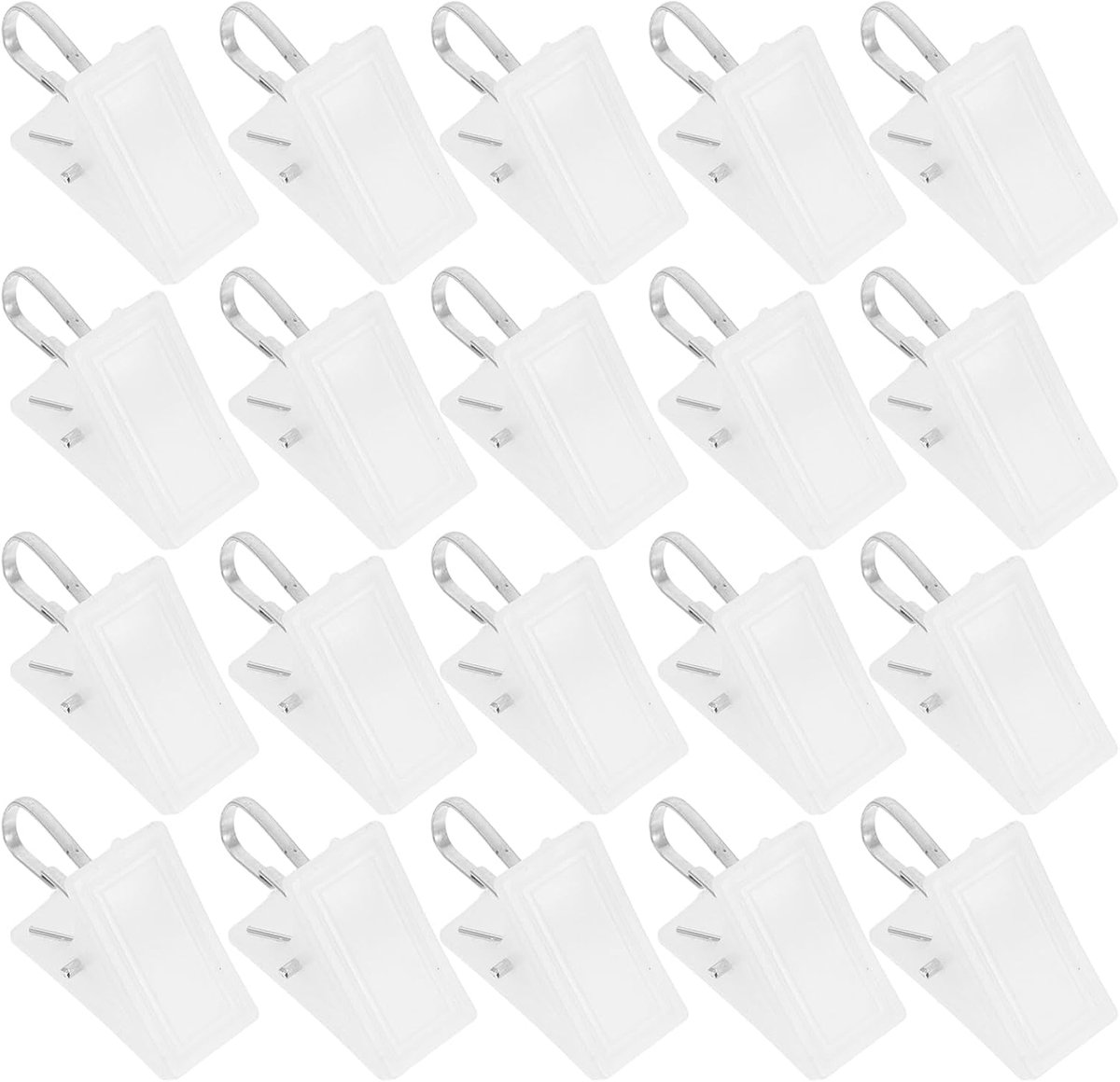 100 stuks- Wasknijpers-wasknijpers kunststof -wasknijpers groot-wasknijpers Metaal -Badlaken Knijpers -Strandlaken Knijpers-Handdoek Knijpers-Voor dagelijks wasgoed, strandhanddoek, badhanddoek--Winddicht- Anti Slip-Wit