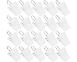 100 stuks- Wasknijpers-wasknijpers kunststof -wasknijpers groot-wasknijpers Metaal -Badlaken Knijpers -Strandlaken Knijpers-Handdoek Knijpers-Voor dagelijks wasgoed, strandhanddoek, badhanddoek--Winddicht- Anti Slip-Wit