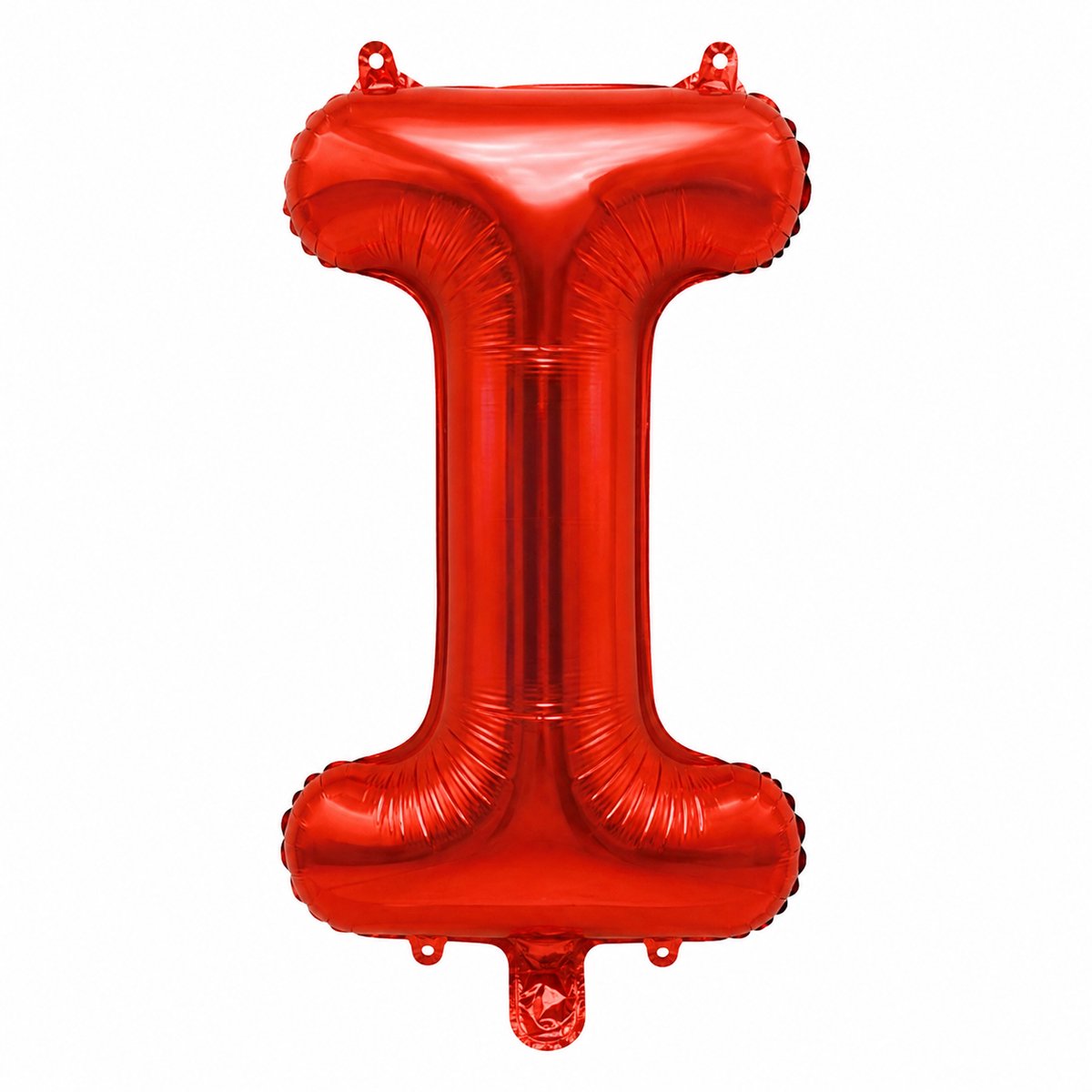 Fienosa Letterballon I Rood – 40 cm – Folieballon Letter I – Verjaardag Versiering – Feestdecoratie