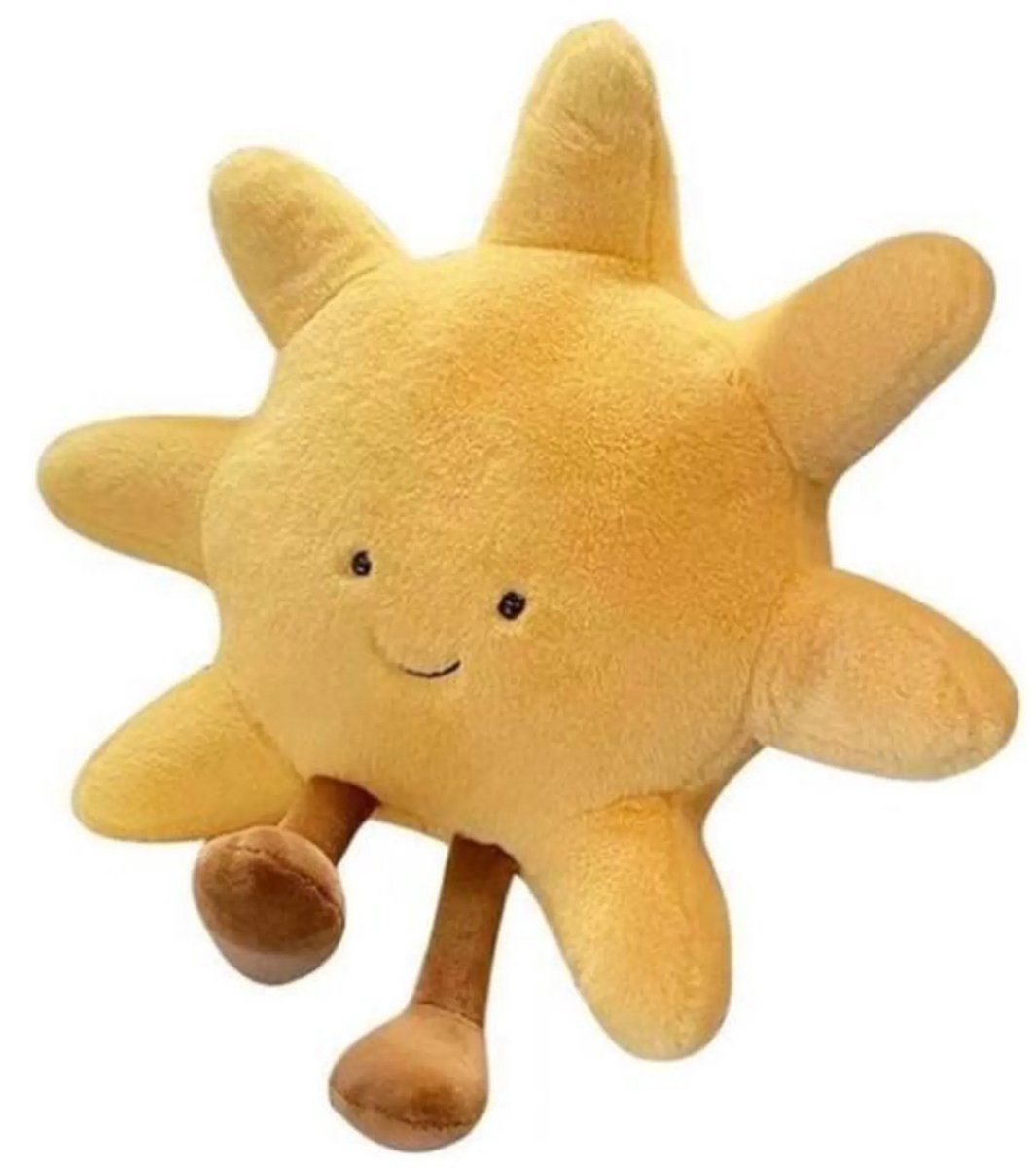 Casalora Zonvormige Pluche Knuffel – 48 cm – Zacht Bed- en Bankkussen – Decoratief Sierkussen – Perfect Cadeau voor Kinderen en Meisjes