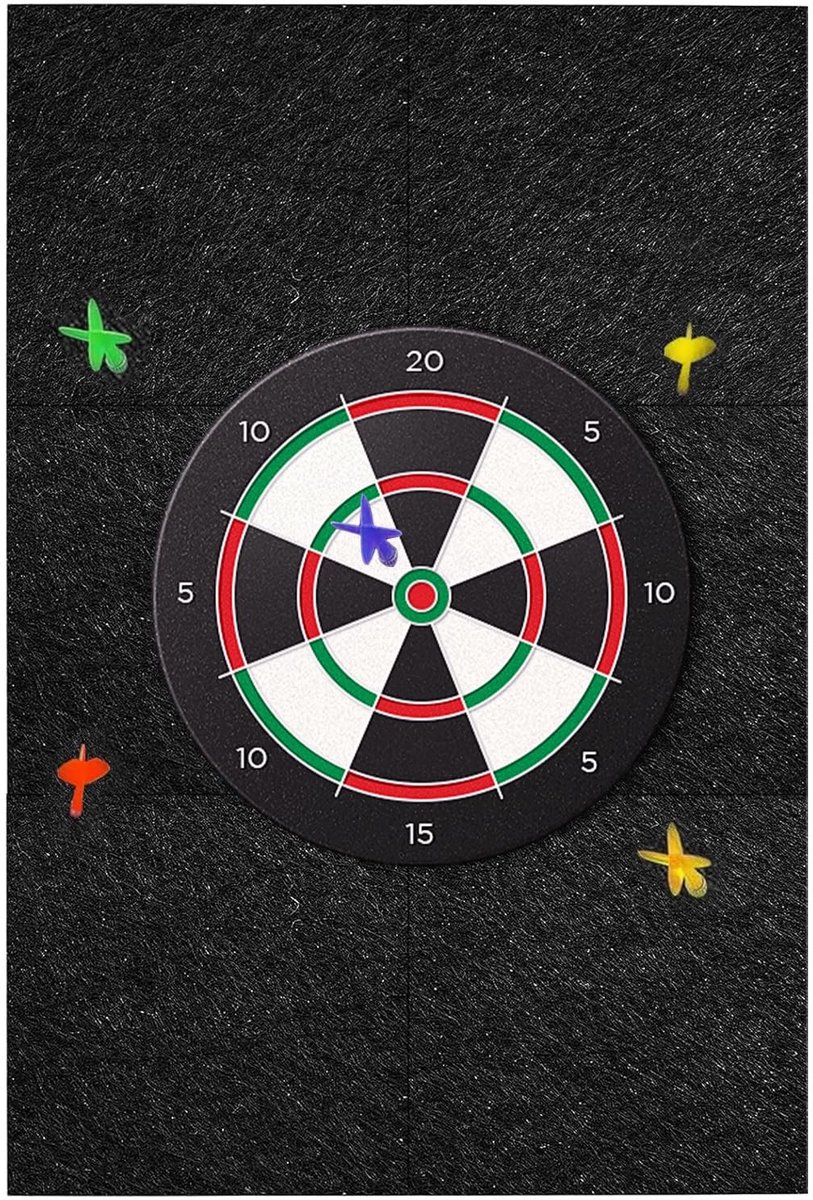 Omgoods - Zelfklevende Dartbord Wandbeschermer