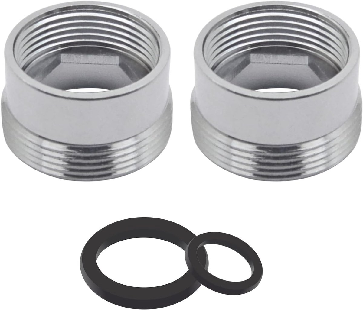 Kraanadapter, 2 stuks Beluchter Connector Kraanadapter Vrouwelijk 17mm - 22mm voor Keuken Waterbesparende Waterfilter Vrouwelijke Kraan