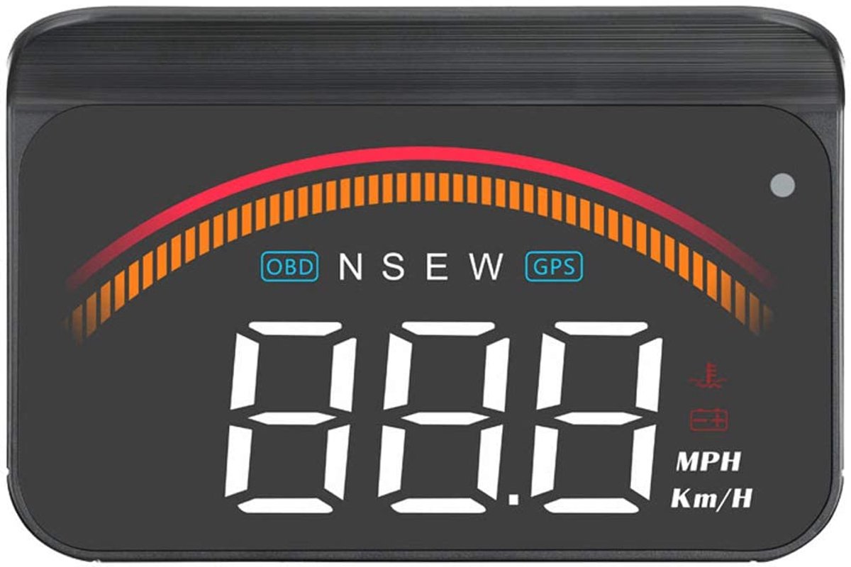 Display Auto iKiKin HUD Display GPS OBD dual Interface Universele Digitale Snelheidsmeter Km/h/MPH Voorruit Projector voor Alle Voertuigen