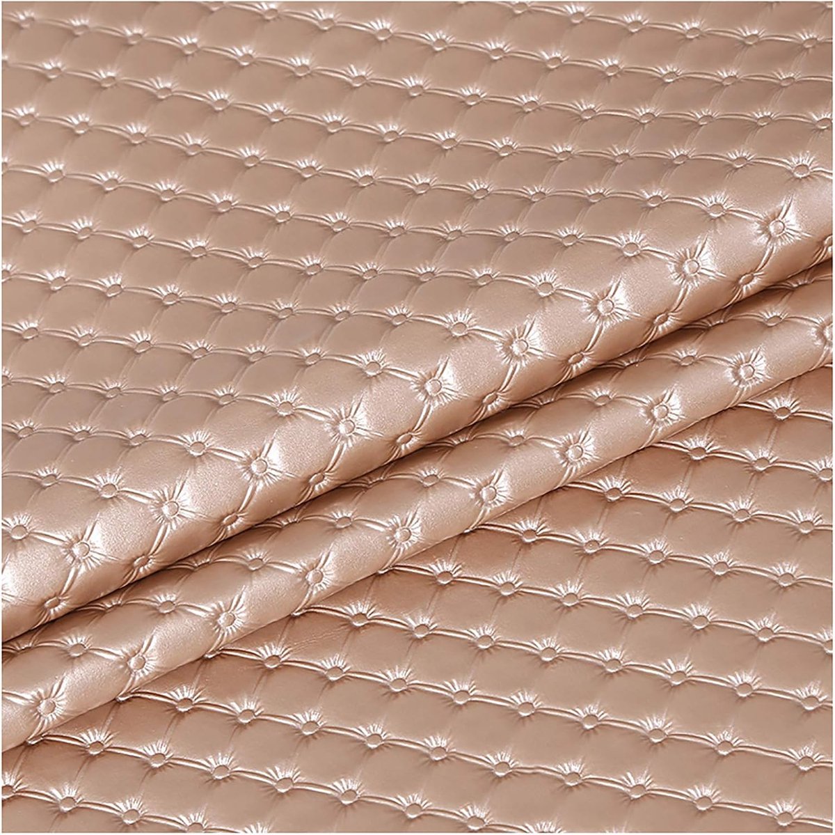 Stof, kunstleer, vinyl, leer, materiaalstof, 138 cm, breedte voor bekleding, kunstleer, bekleding, roze, goudkleurig, 10 # 1,38 x 3 m