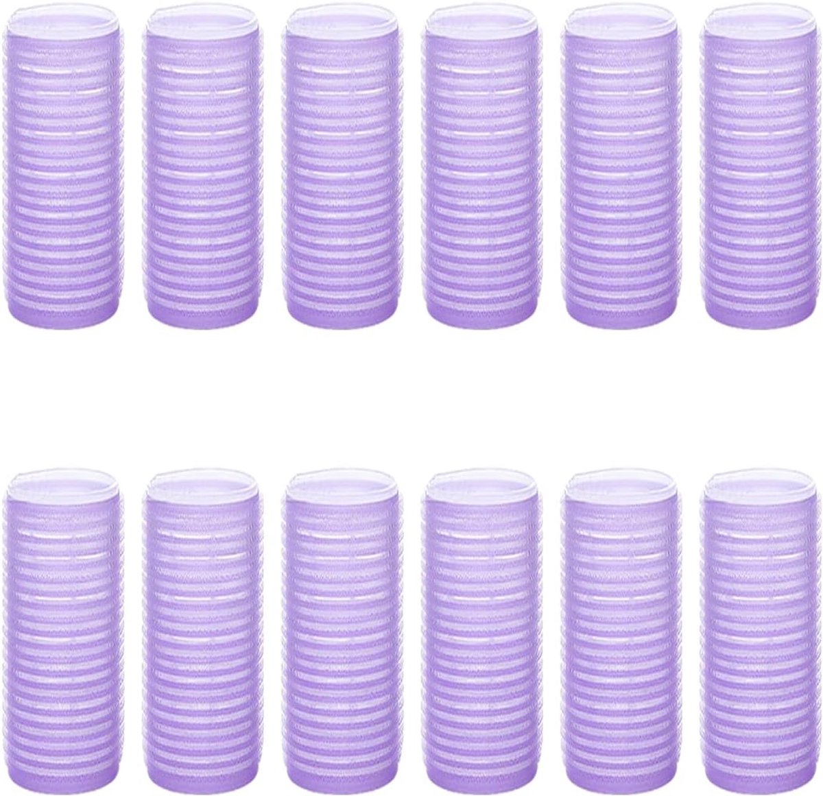 Krulspelden, 12 stuks krulspelden, zelfgrijpende krulspelden, haarrol, kort haar, voor alle kort, medium of lang haar, 1,5 cm, lichtpaars