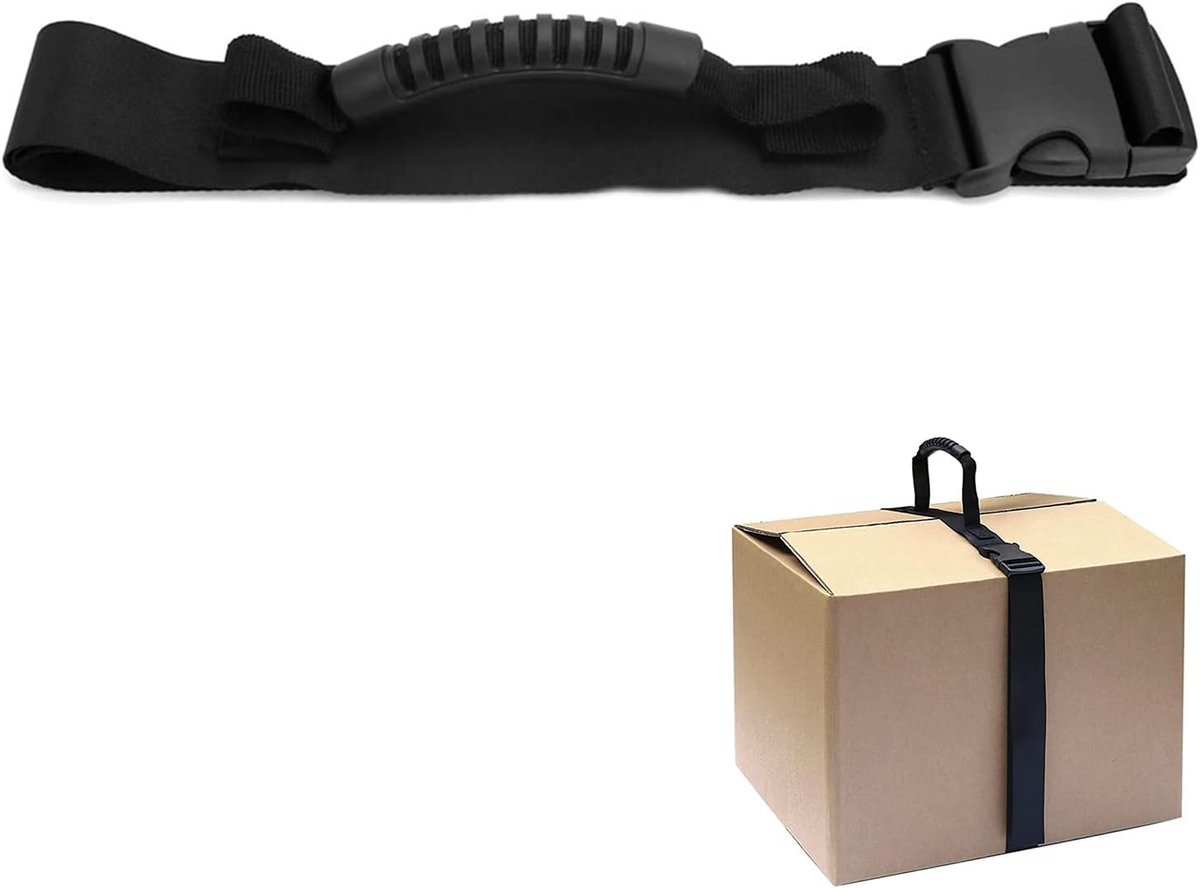 Draagriem, kofferriemen, bagageriem in koffers, bevestigingsriemen voor draagbare bagage, verplaatsen van boxen, rugzakken en bagage van grote of zware bagage