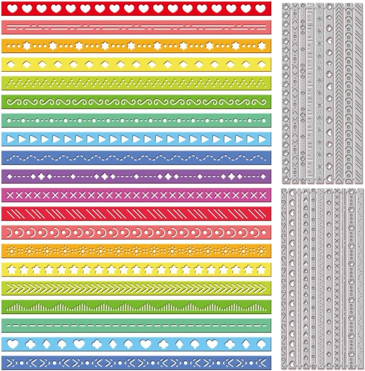 Metalen stanssjablonen met kant genaaid frame voor scrapbooking, knutselen, papieren kaarten maken