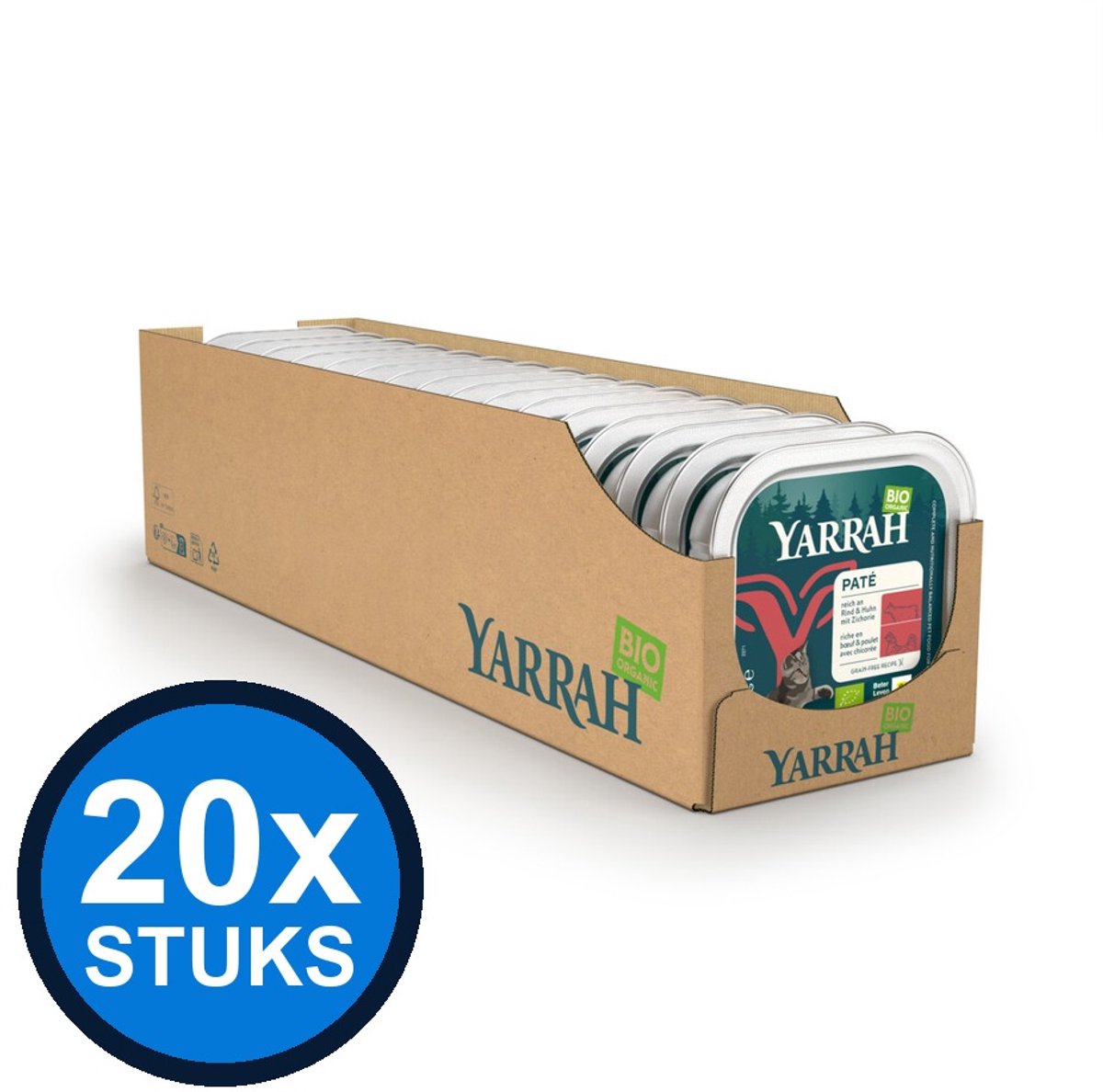 Yarrah Yarrah dog bio alu paté grvr rund&spirulina 150gr