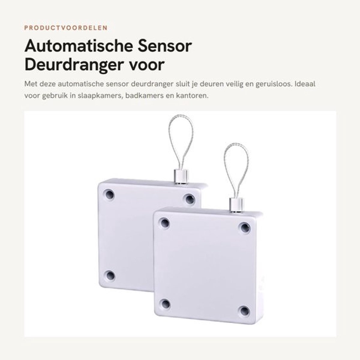 Deurdranger Automatische Sluiting - 1200G Spanning - Eenvoudige Installatie - Geen Gaten - 2 Stuks - Geluidsreductie - Deursluiter