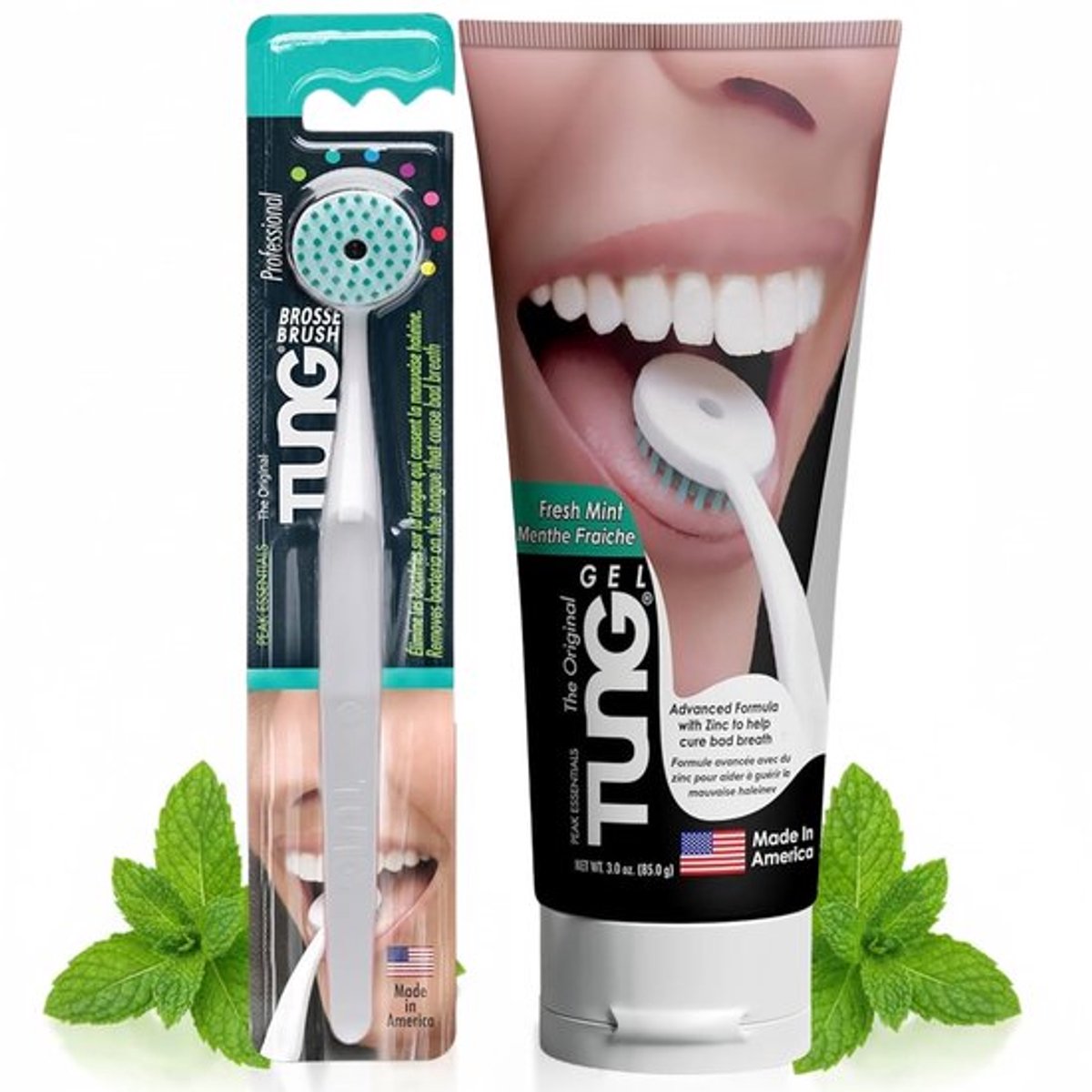 Tongreiniger Starter Pack - Tongborstel - Tong Gel - Professioneel Ontworpen - Effectieve Reiniging - Gemaakt in de VS