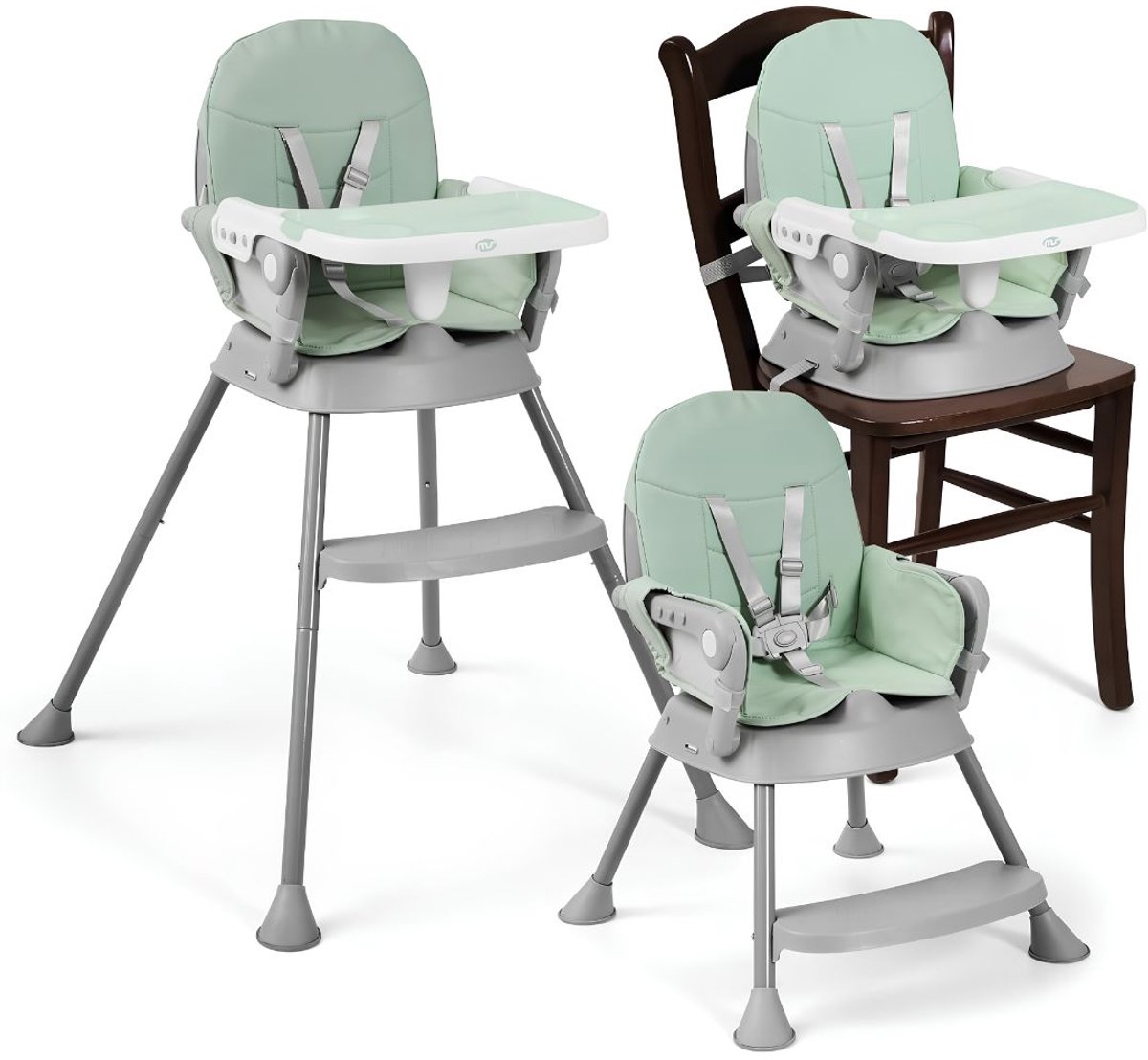 SP® Kinderstoel - Kinderstoeltje voor Peuter - Kinderstoel Inklapbaar - Groen - 36cm x 53cm x 96cm
