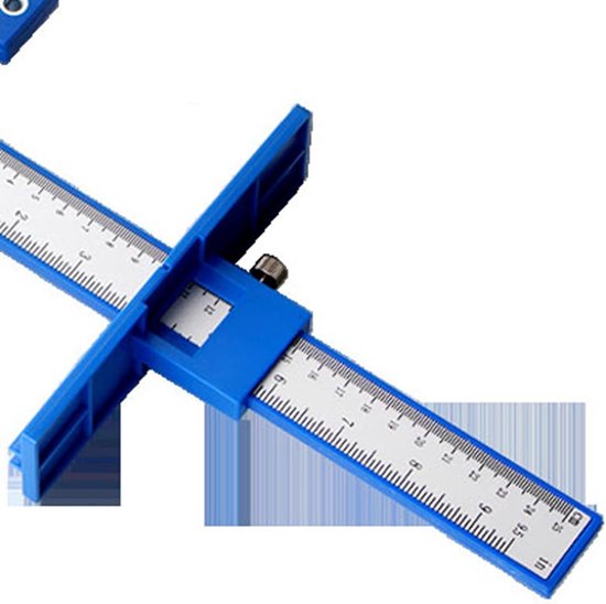 Hardware Jig Boorgids, Kast Handgreep Template Gereedschap Deuvel Jig Koolstofstaal Kast Hardware Jig Gereedschap Verstelbare Ponshoregel Boormal voor Deur Lade Handgrepen Trekt Knoppen — afbeelding 3