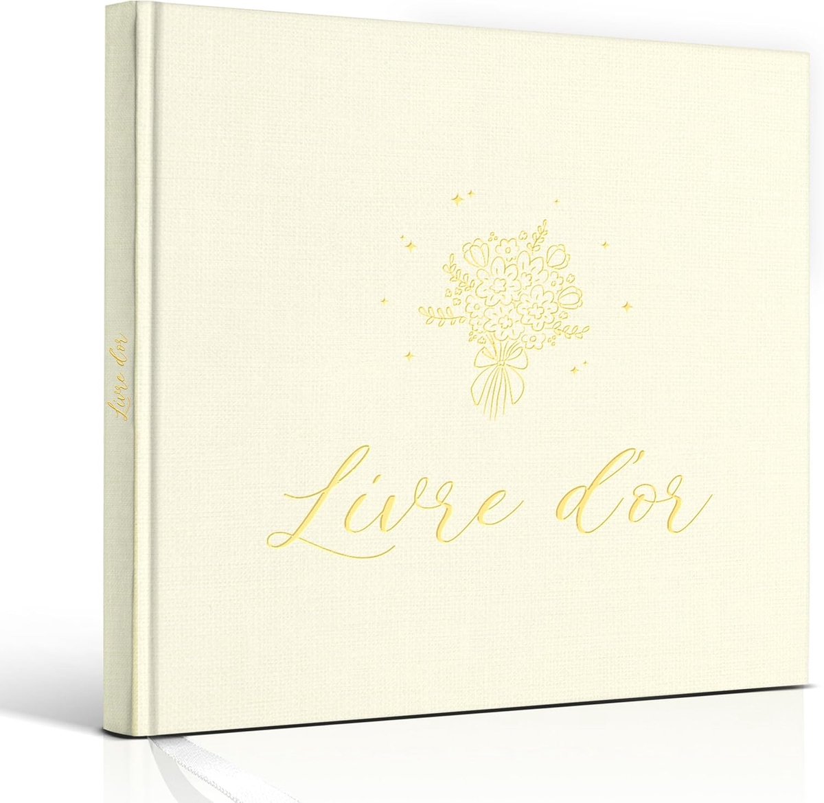 Gastenboek met eucalyptuskrans, 84 pagina's, blanco, voor bruiloft, verjaardag, doop, communie, jubileum en vakantiewoning, herinneringsboek