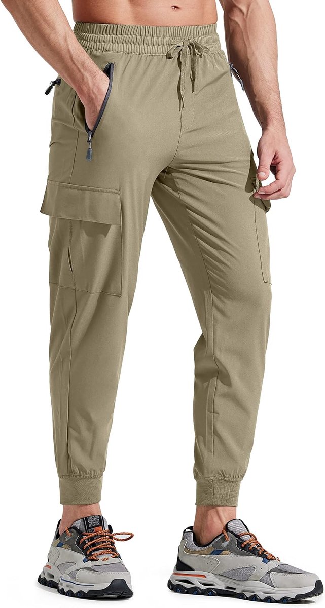 Wandelbroek voor Heren Cargobroek Joggingbroek Lichtgewicht Outdoorbroeken Trekkingbroek Joggers Running Stretch Zakken