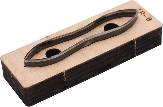 Leer Snijden Sterven, Leer Metalen Stansmessen DIY Leer Snijden Gestanst Mal voor DIY Ambachten Sieraden Maken en Thuis, Hollow Punching Tool (LR-8) — afbeelding 2