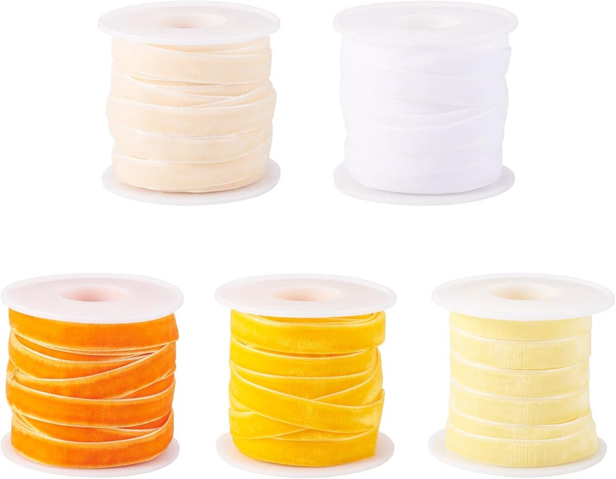 50 Yards Single Face Fluwelen Lint 3/8 "Vintage Fluwelen Lint Zachte Enkele Gezicht Satijnen Trim voor Gift Verpakking Wrapping Bruiloft Party Decoratie