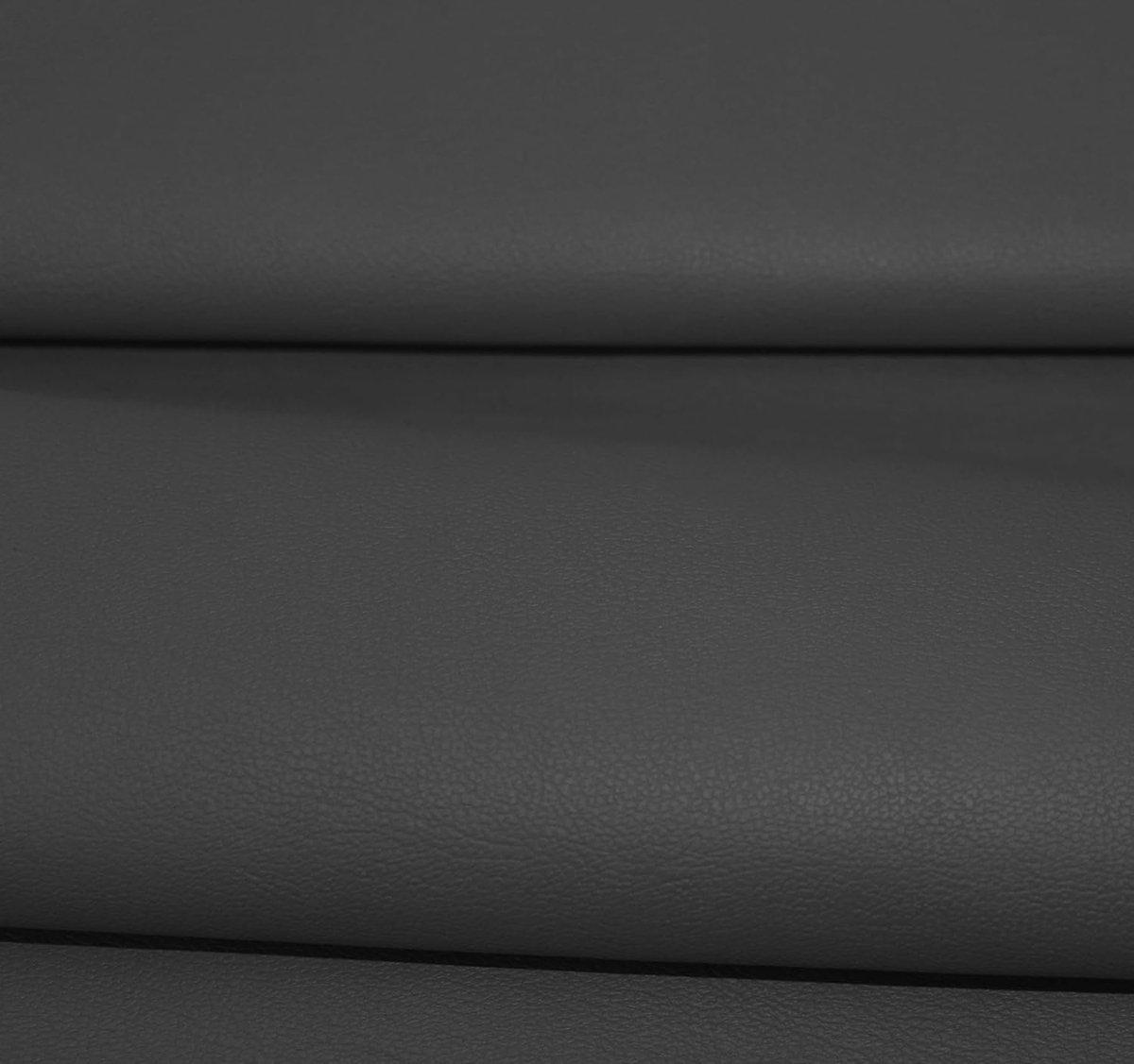 Kunstleer per meter voor bekleding 140 x 50 cm (gemaakt in Europa) zacht kunstleer voor knutselen, meubels, bank, stoelen, tassen (antraciet)