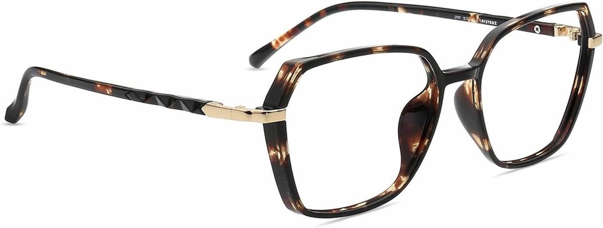 Computerbril Blauw Licht - Beschermende Bril - Scherm Tijd - Anti Glare Coating - Groot Vierkant - Transparant