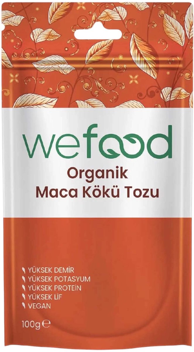 Wefood Biologische Maca Wortelpoeder – 100 g – 100% Maca – Vegan – Vezelrijk