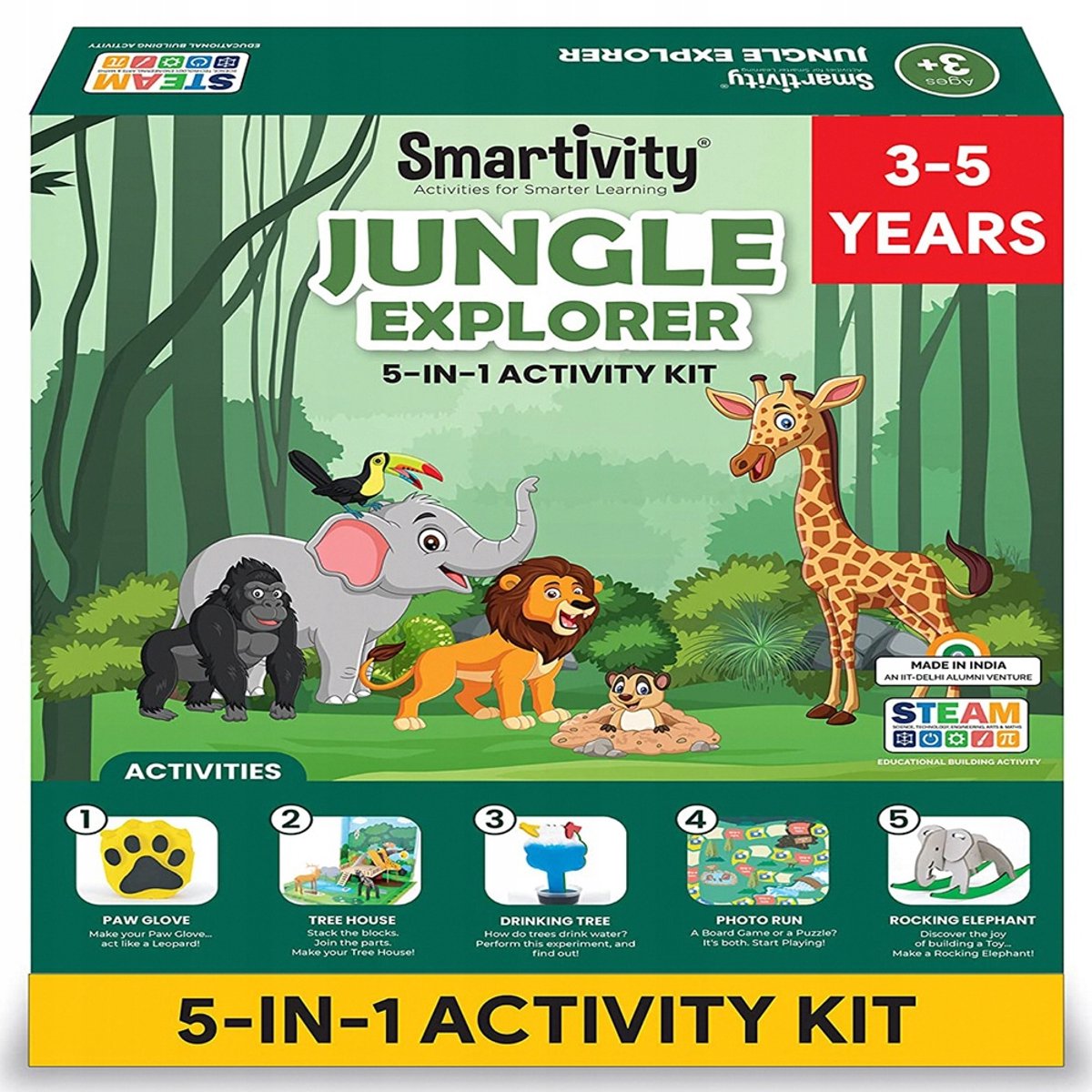 Smartivity 3D Houten Puzzel - Jungle Ontdekkers STEM Speelgoed